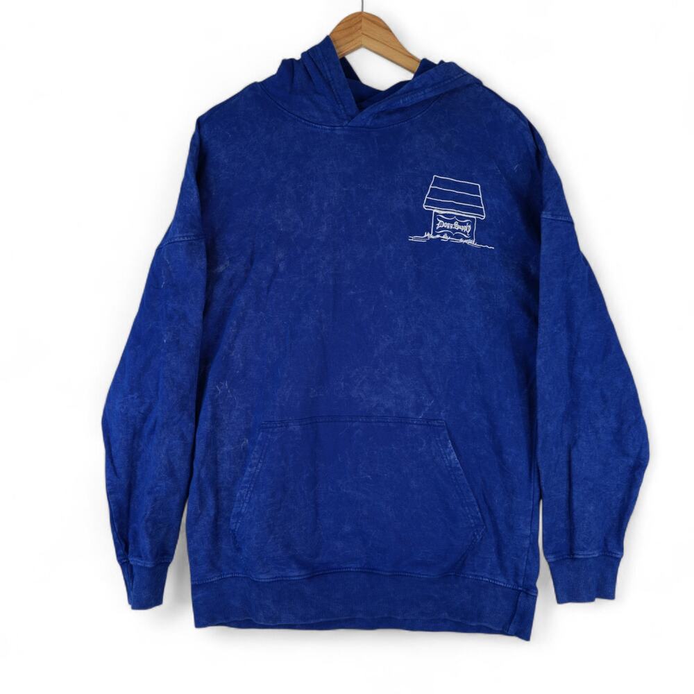 Dogg Supply Snoop Dogg Hoodie‎ Mens M Blue Graphic Cotton Pullover Streetwear